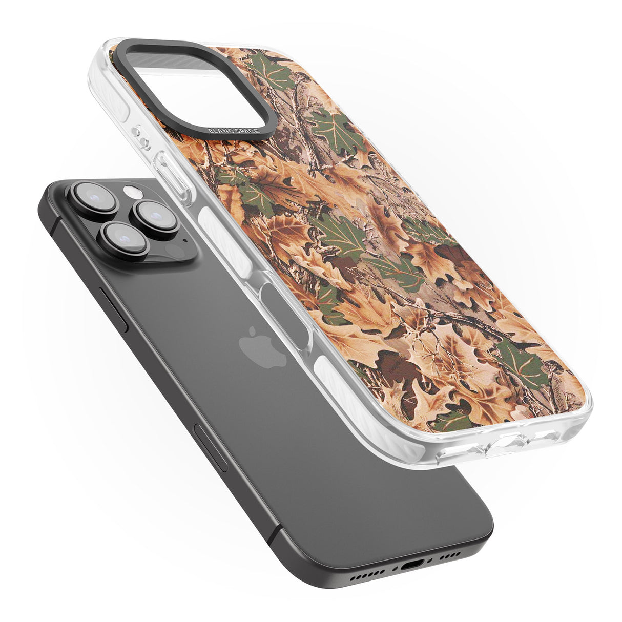 iPhone 16 Pro Max Leaves Camo Black Impact Phone Case