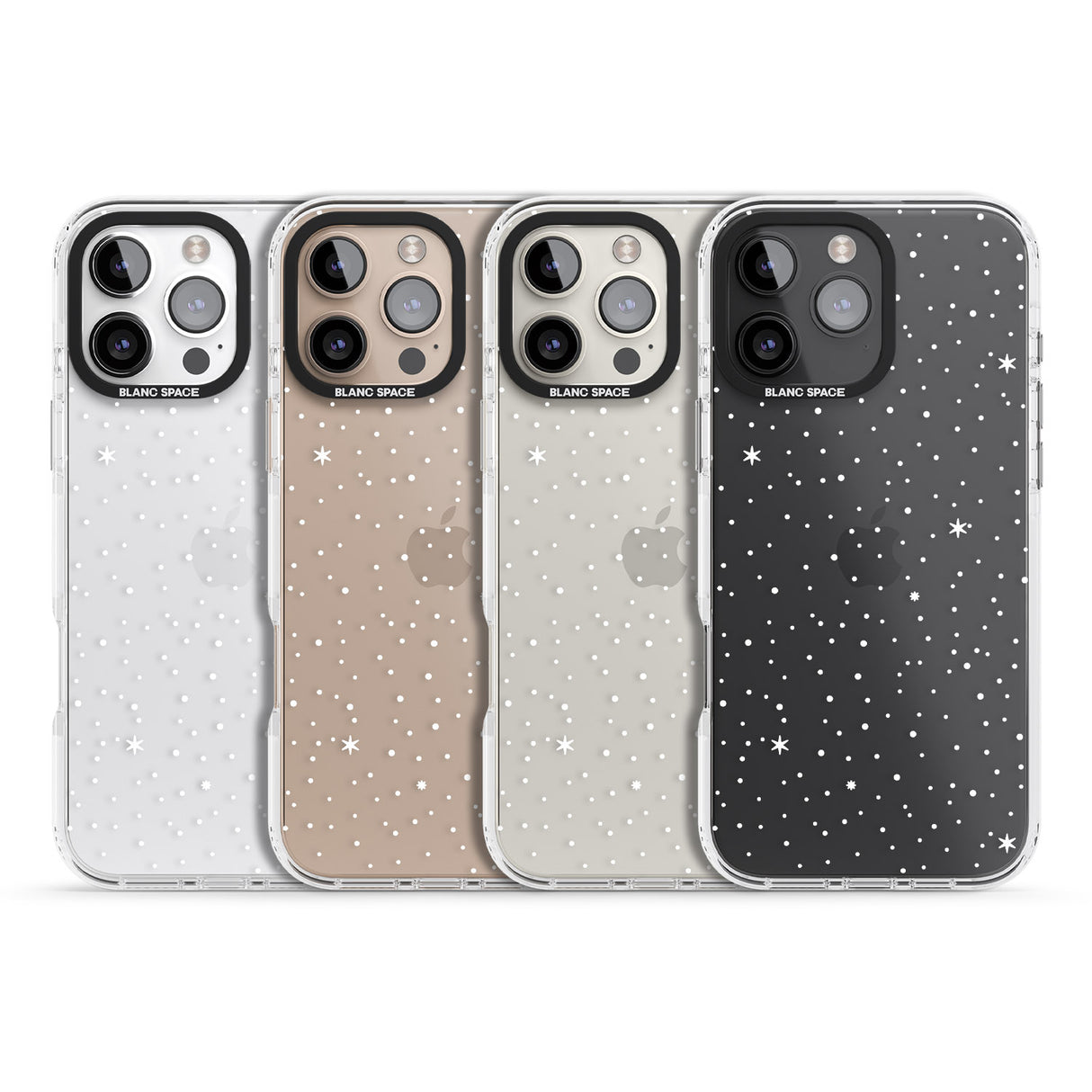 iPhone 16 Pro Max Celestial Starry Sky White Black Impact Phone Case