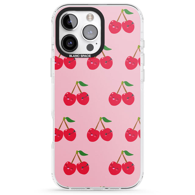 iPhone 16 Pro Max Cheeky Cherry Black Impact Phone Case