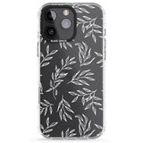 iPhone 16 Pro Max Leafy Botanical Black Impact Phone Case