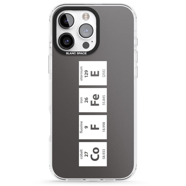 iPhone 16 Pro Max Coffee Element (Grey) Black Impact Phone Case