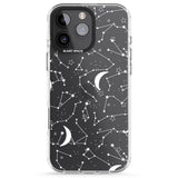 iPhone 16 Pro Max White Constellations Black Impact Phone Case