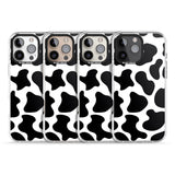 iPhone 16 Pro Max Cow Print Black Impact Phone Case