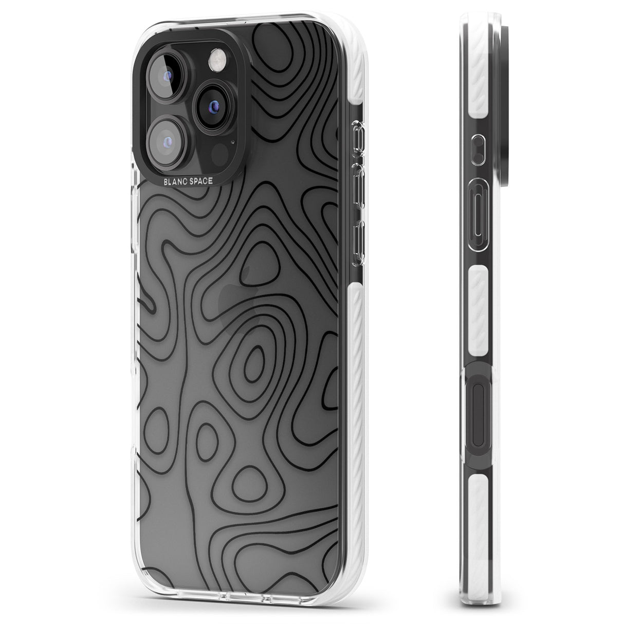 iPhone 16 Pro Max Damascus Steel Black Impact Phone Case