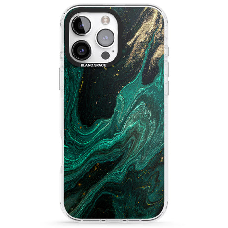 iPhone 16 Pro Max Emerald Lagoon Black Impact Phone Case