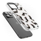 iPhone 16 Pro Max Border Collie Watercolour Dog Pattern Black Impact Phone Case