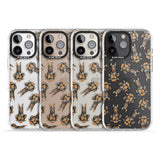 iPhone 16 Pro Max Doberman Watercolour Dog Pattern Black Impact Phone Case