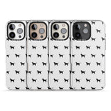 iPhone 16 Pro Max Black Labrador Dog Pattern Black Impact Phone Case