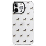 iPhone 16 Pro Max Alaskan Malamute Dog Pattern Clear Black Impact Phone Case