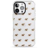 iPhone 16 Pro Max Shih Tzu Dog Pattern Clear Black Impact Phone Case