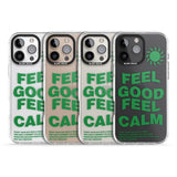 iPhone 16 Pro Max Feel Good Feel Calm (Green) Black Impact Phone Case