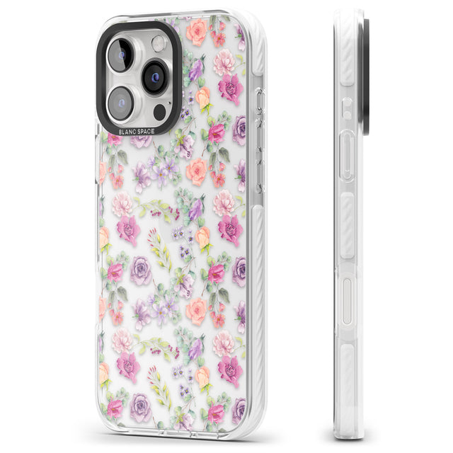 iPhone 16 Pro Max Sunday Flowers Black Impact Phone Case