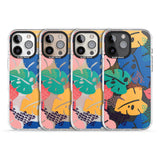 iPhone 16 Pro Max VIbrant Leaves Black Impact Phone Case