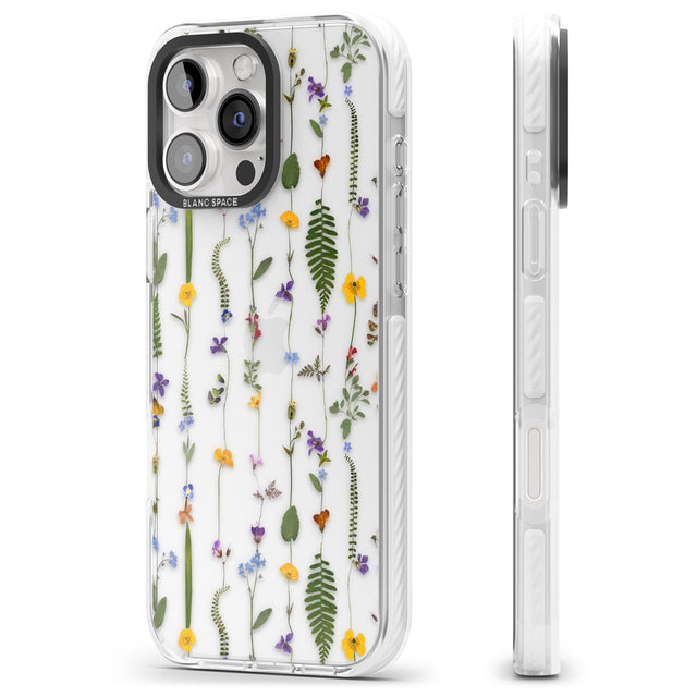 iPhone 16 Pro Max Wildflower Chain Black Impact Phone Case