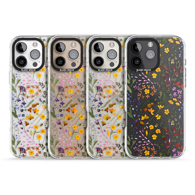 iPhone 16 Pro Max Wildflower Black Impact Phone Case