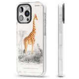 iPhone 16 Pro Max Vintage Girafe Art Black Impact Phone Case