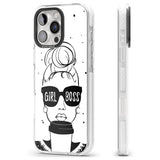 iPhone 16 Pro Max Girl Boss Black Impact Phone Case