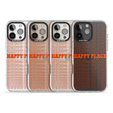 iPhone 16 Pro Max Happy Place (Orange) Black Impact Phone Case + Magsafe