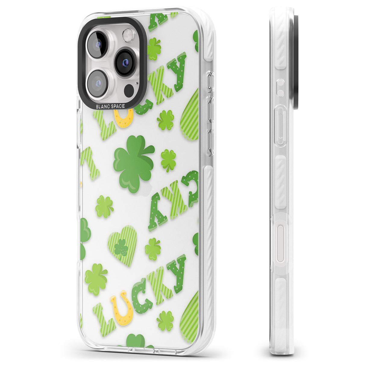 iPhone 16 Pro Max Lucky Irish Clover Black Impact Phone Case