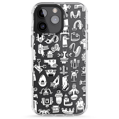 iPhone 16 Pro Max Weird Friends Black Impact Phone Case