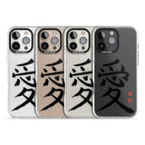 Japanese Kanji - Love Impact Phone Case for iPhone 16 Pro, iPhone 16 Pro Max