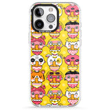 iPhone 16 Pro Max Ramen Noodle Kawaii Pattern Black Impact Phone Case