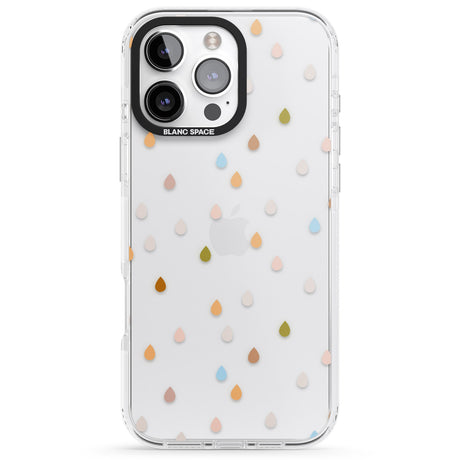 iPhone 16 Pro Max Raindrops Black Impact Phone Case