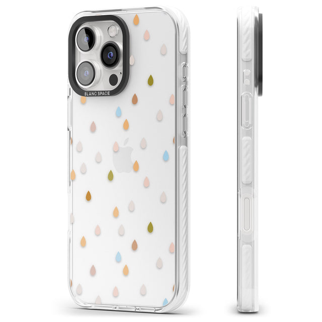 iPhone 16 Pro Max Raindrops Black Impact Phone Case