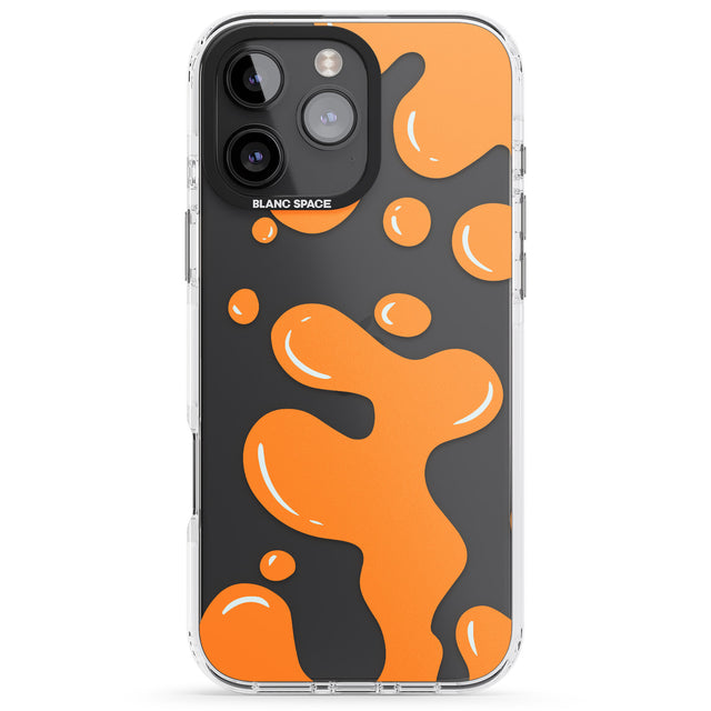 iPhone 16 Pro Max Orange Lava Lamp Black Impact Phone Case