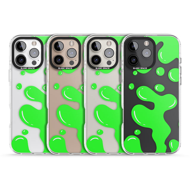 iPhone 16 Pro Max Green Lava Lamp Black Impact Phone Case