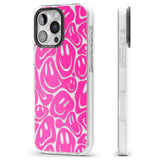 iPhone 16 Pro Max Pink Acid Faces Black Impact Phone Case