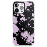 iPhone 16 Pro Max Pink & Black Acid Wash Tie-Dye Black Impact Phone Case