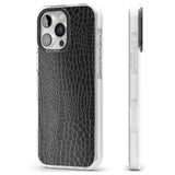 iPhone 16 Pro Max Black Snakeskin Black Impact Phone Case