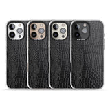 iPhone 16 Pro Max Black Snakeskin Black Impact Phone Case