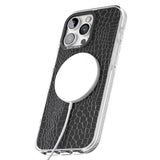 iPhone 16 Pro Max Black Snakeskin Black Impact Phone Case