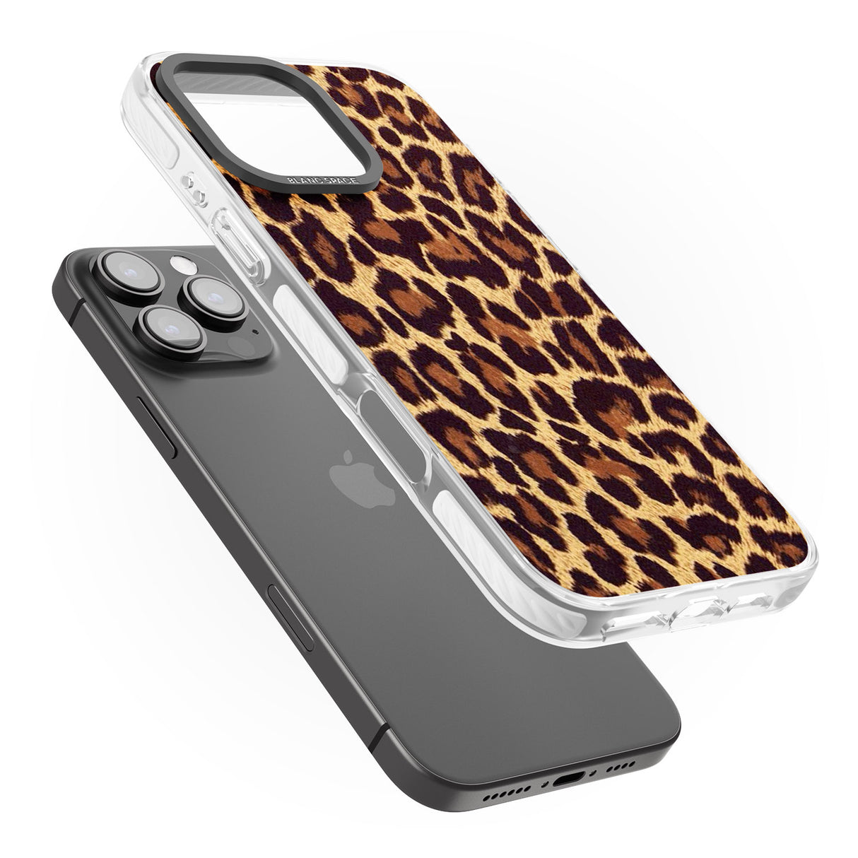 iPhone 16 Pro Max Gold Leopard Print Black Impact Phone Case