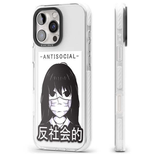 iPhone 16 Pro Max Anti-Social Black Impact Phone Case