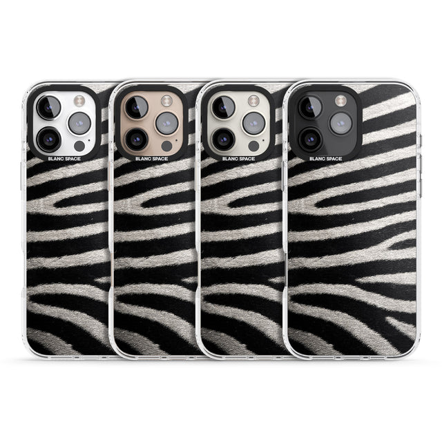 iPhone 16 Pro Max Zebra Print Black Impact Phone Case