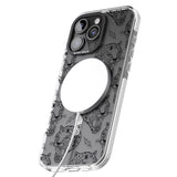 iPhone 16 Pro Max Black Tiger Roar Pattern Black Impact Phone Case