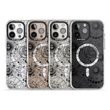 iPhone 16 Pro Max Suns, Moons, Zodiac Signs Astrological Black Impact Phone Case