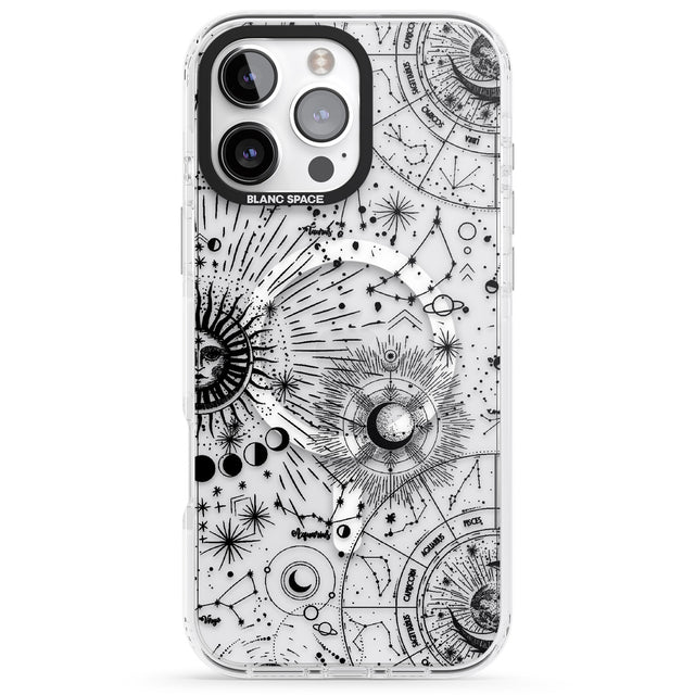 iPhone 16 Pro Max Suns & Constellations Astrological Black Impact Phone Case