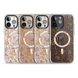 Autumn Line Pattern Impact Magsafe Phone Case for iPhone 16 Pro, iPhone 16 Pro Max