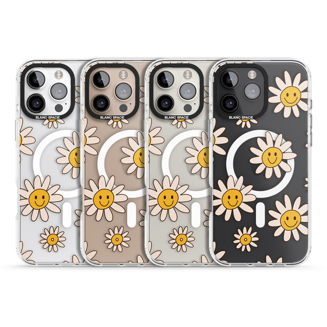 iPhone 16 Daisy Faces Clear Impact Phone Case