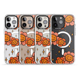 iPhone 16 Pro Max Mellow Flowers Black Impact Phone Case + Magsafe