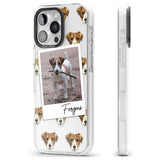 iPhone 16 Pro Max Personalised Jack Russell - Dog Photo Black Impact Phone Case