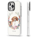 iPhone 16 Pro Max Personalised Beagle - Watercolour Dog Portrait Black Impact Phone Case