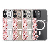 iPhone 16 Pro Max Personalised Cherry Blossoms & Stripes Black Impact Phone Case