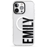 iPhone 16 Pro Max Personalised Name Black Impact Phone Case