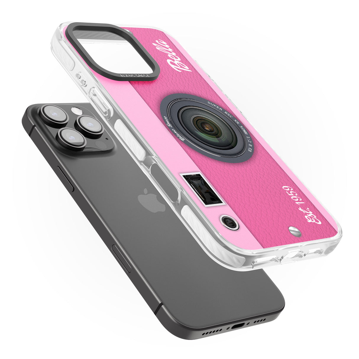 iPhone 16 Pro Max Personalised Pink Dream Camera Black Impact Phone Case