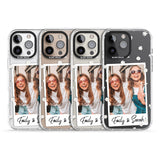 iPhone 16 Pro Max Personalised Daisy Instant Photo Black Impact Phone Case